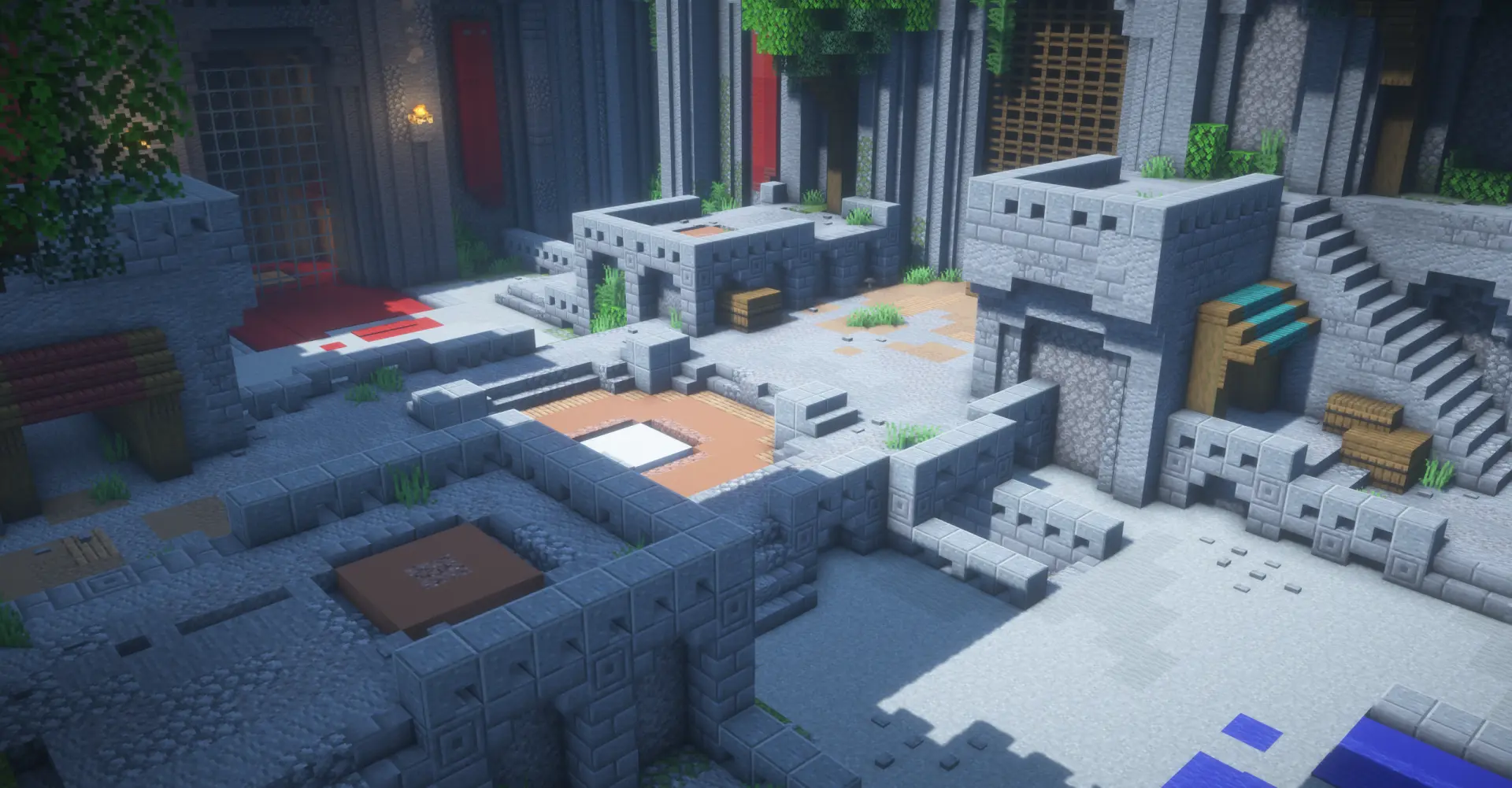 WoolWars Arenas | Ruins & Medieval Builds Arena screenshot 2
