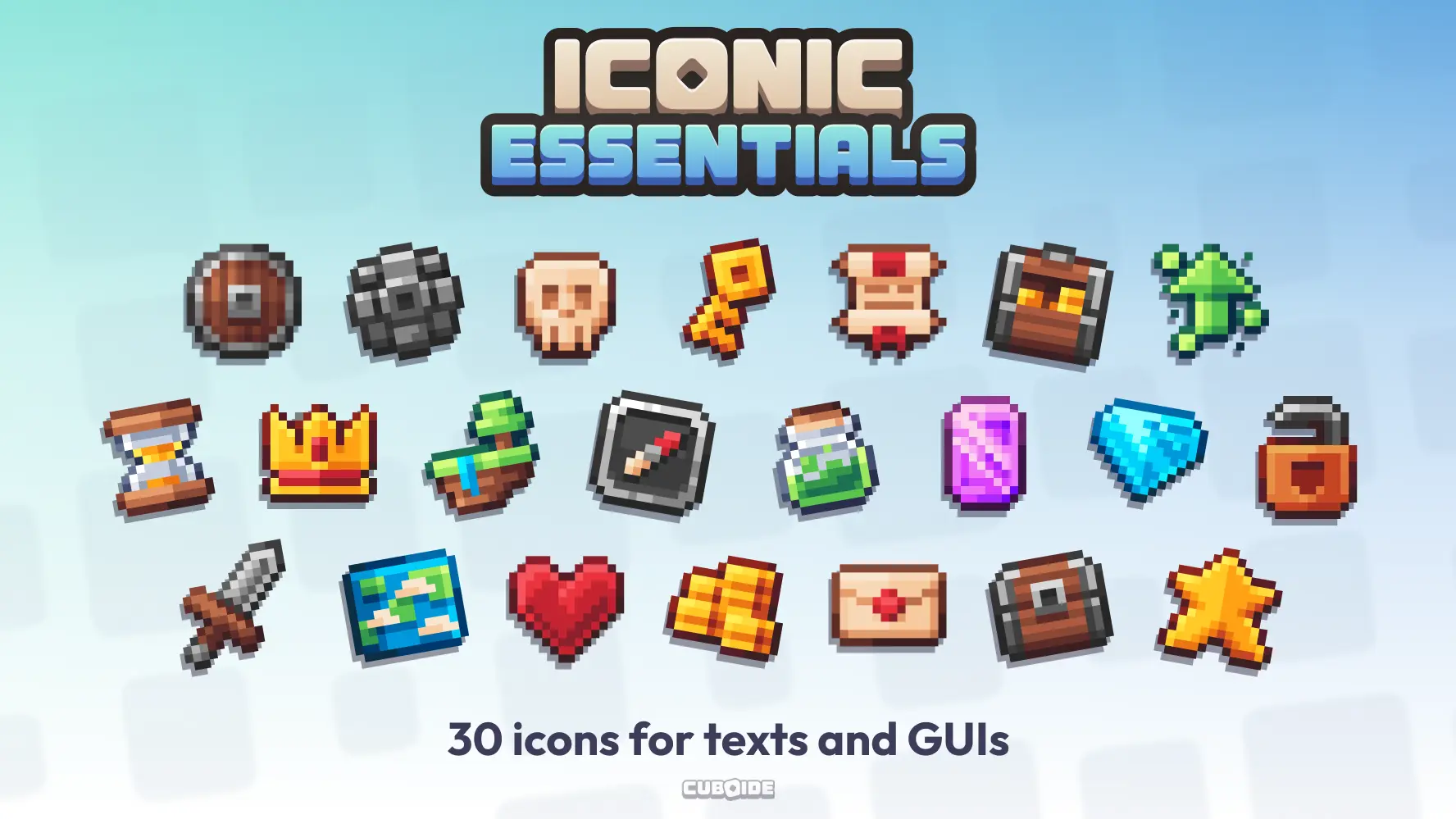 Iconic Essentials - 30 all-purpose icons