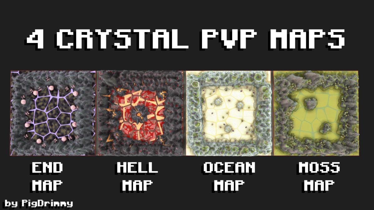 4 Crystal PVP Maps | 350 x 350