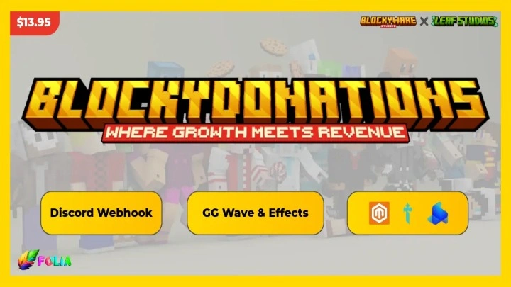 BlockyDonations | Tebex, Minestore, etc