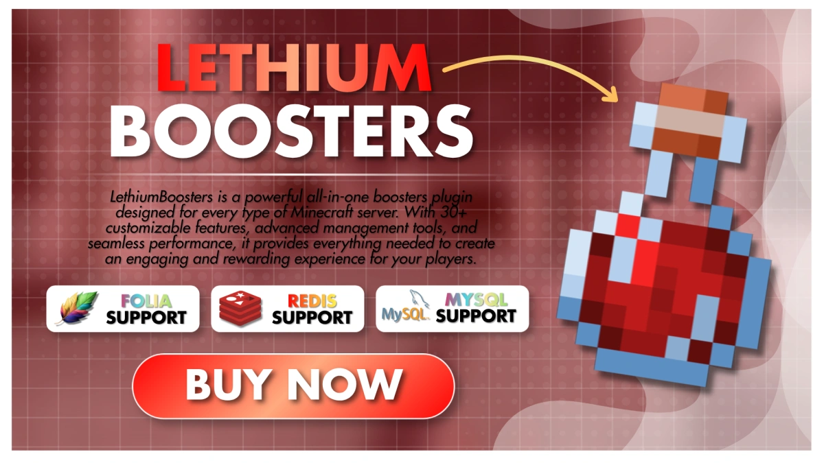 LethiumBoosters // Folia and Redis