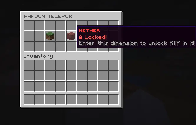 RTP Cross-Server Random Teleport Plugins GUI screenshot 2