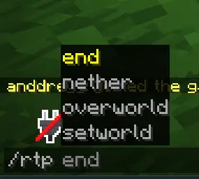 RTP Cross-Server Random Teleport Plugins GUI screenshot 4